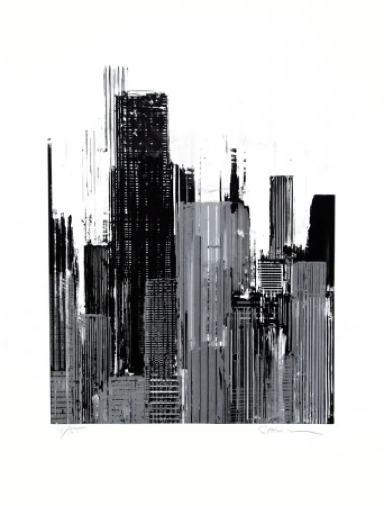 Litografía Salzmann - Figure