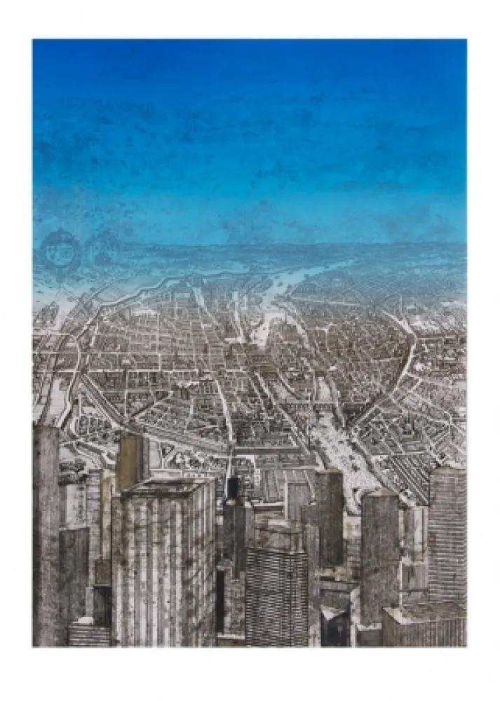 Aguafuerte Y Aguatinta Salzmann - Paris de la Défense