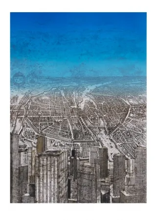 Aguafuerte Y Aguatinta Salzmann - Paris de la Défense