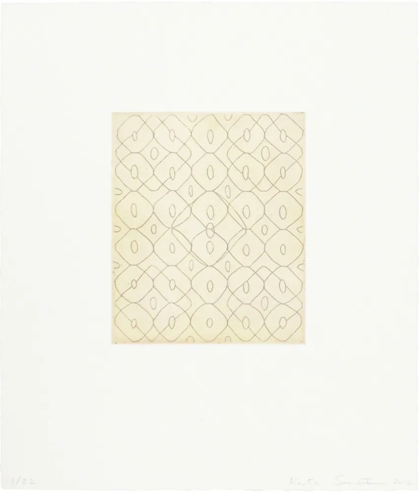 Grabado Santibañez - El silencio de los recuerdos