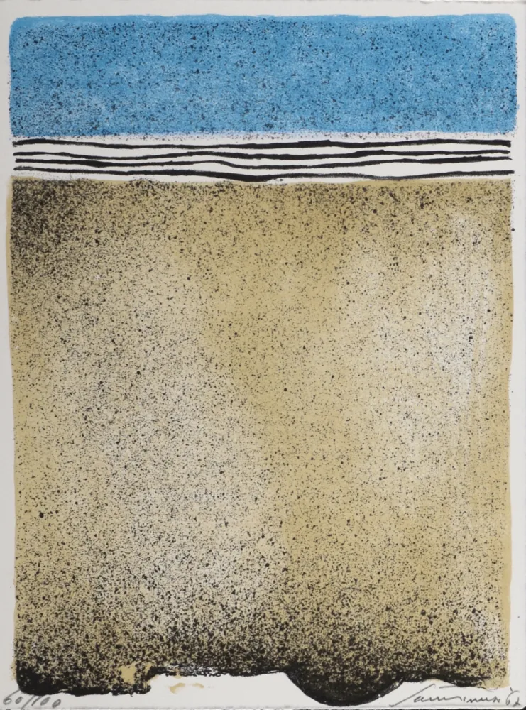 Litografía Santomaso - Abstract Composition, 1967 - Hand-signed!