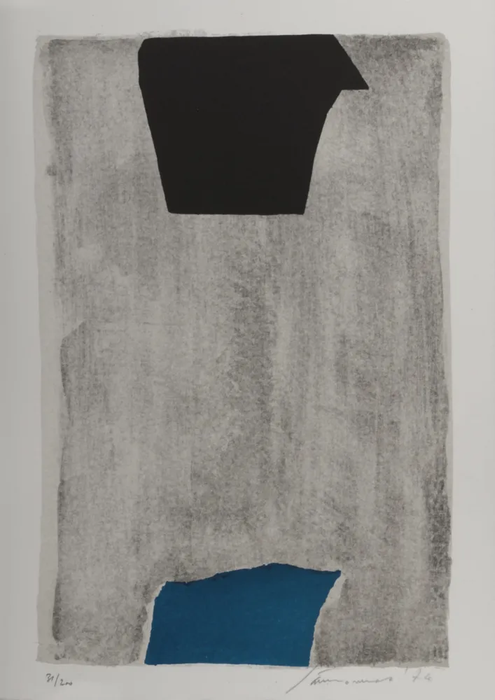 Litografía Santomaso - Abstract Composition, 1974 - Hand-signed