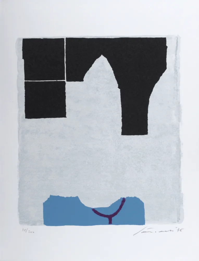 Litografía Santomaso - Abstract Composition, 1979 - Hand-signed