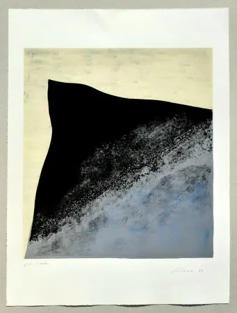 Litografía Santomaso - Angelo verso l'ovest