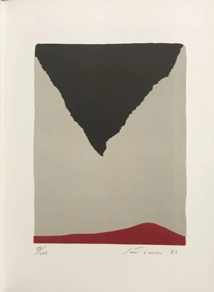 Litografía Santomaso - Erker-Treffen 1