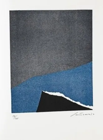 Litografía Santomaso - Jean Cassou: vingt-deux poèms