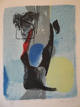 Litografía Santomaso - La casa del picchio