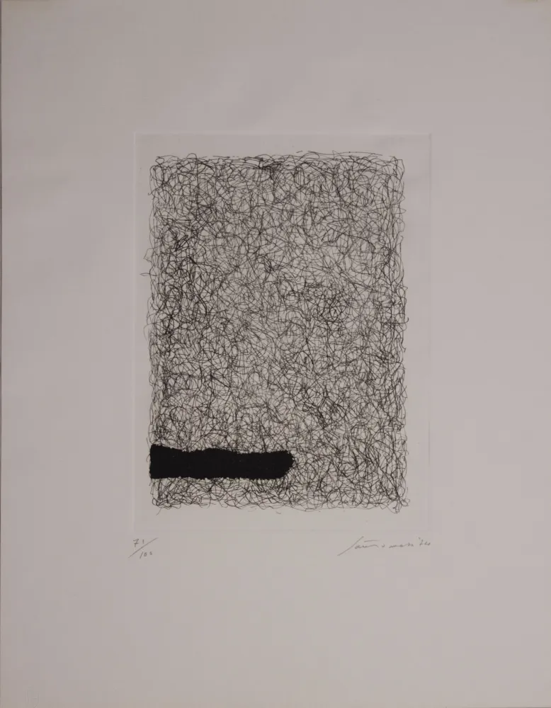 Aguafuerte Y Aguatinta Santomaso - Maglia interrotta