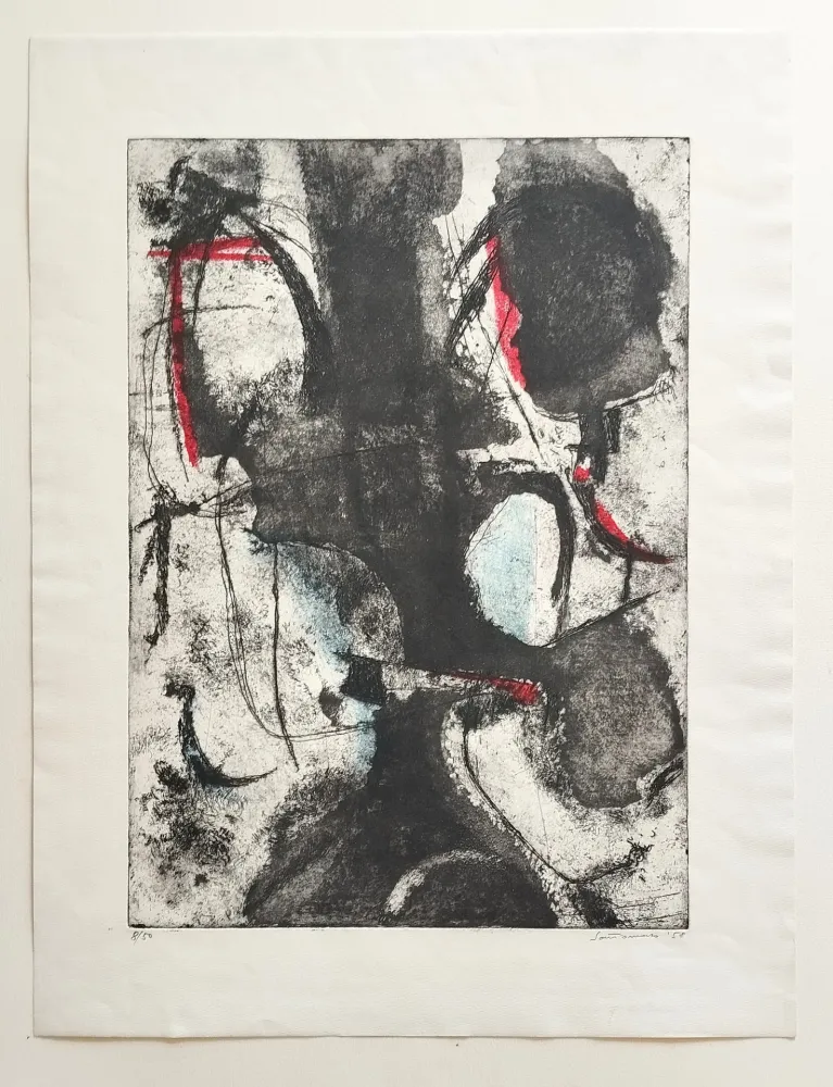 Aguafuerte Y Aguatinta Santomaso - Senza titolo