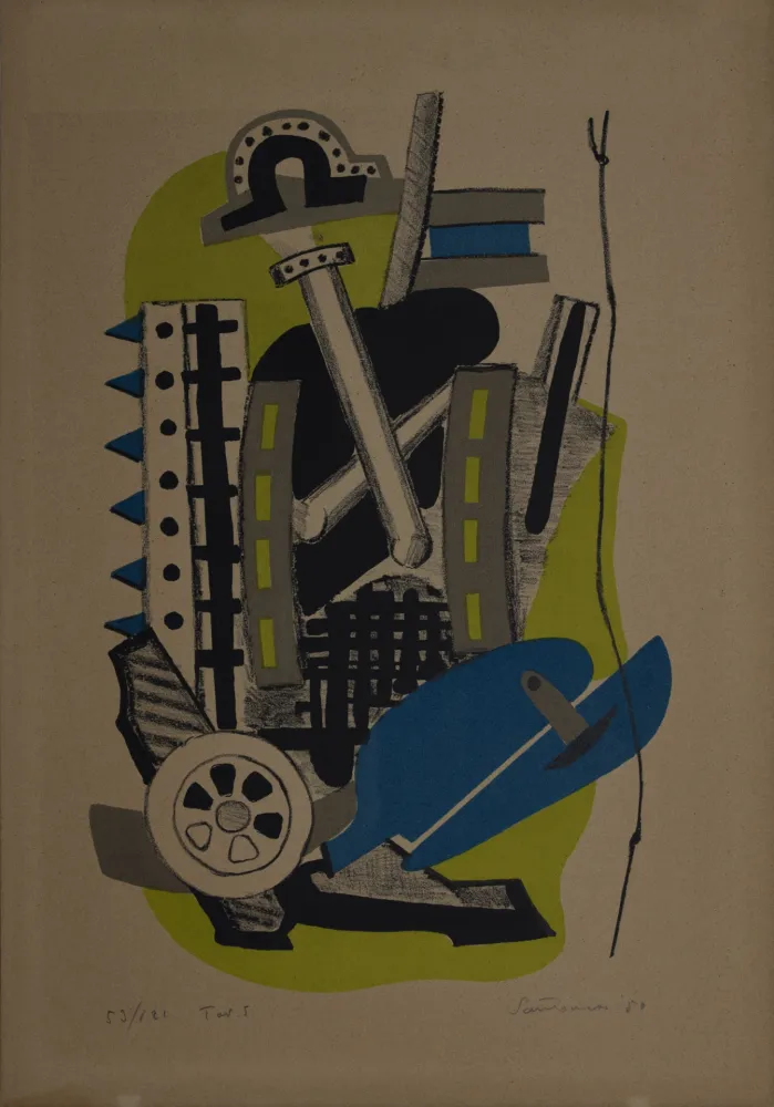 Litografía Santomaso - Tav. 5