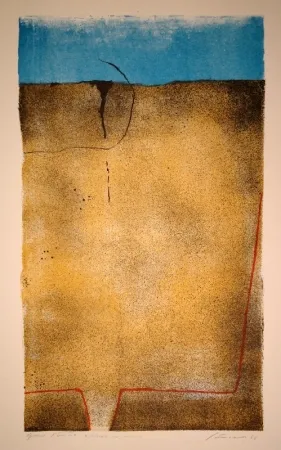 Litografía Santomaso - Untitled