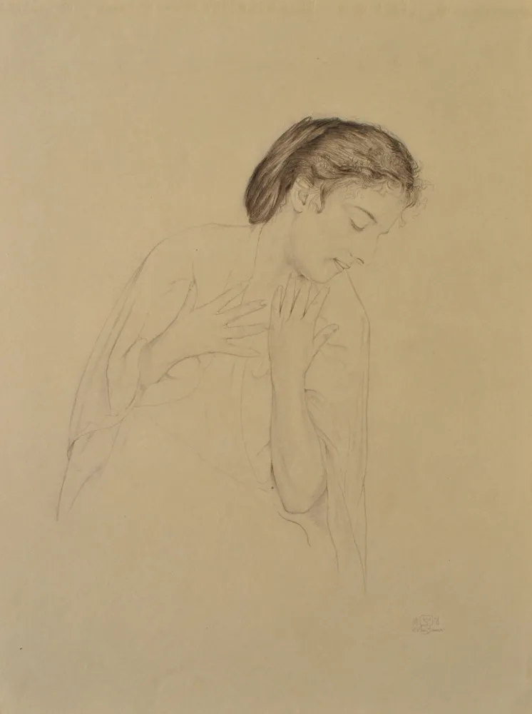 Grabado Sauer - Femme de profil