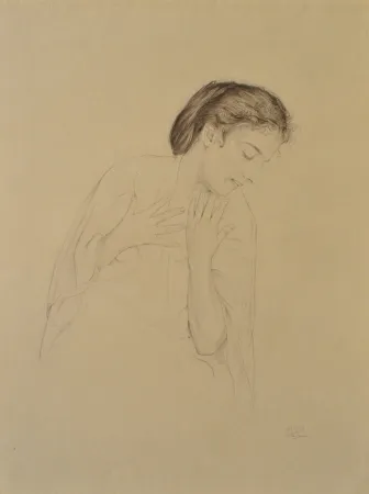 Grabado Sauer - Femme de profil