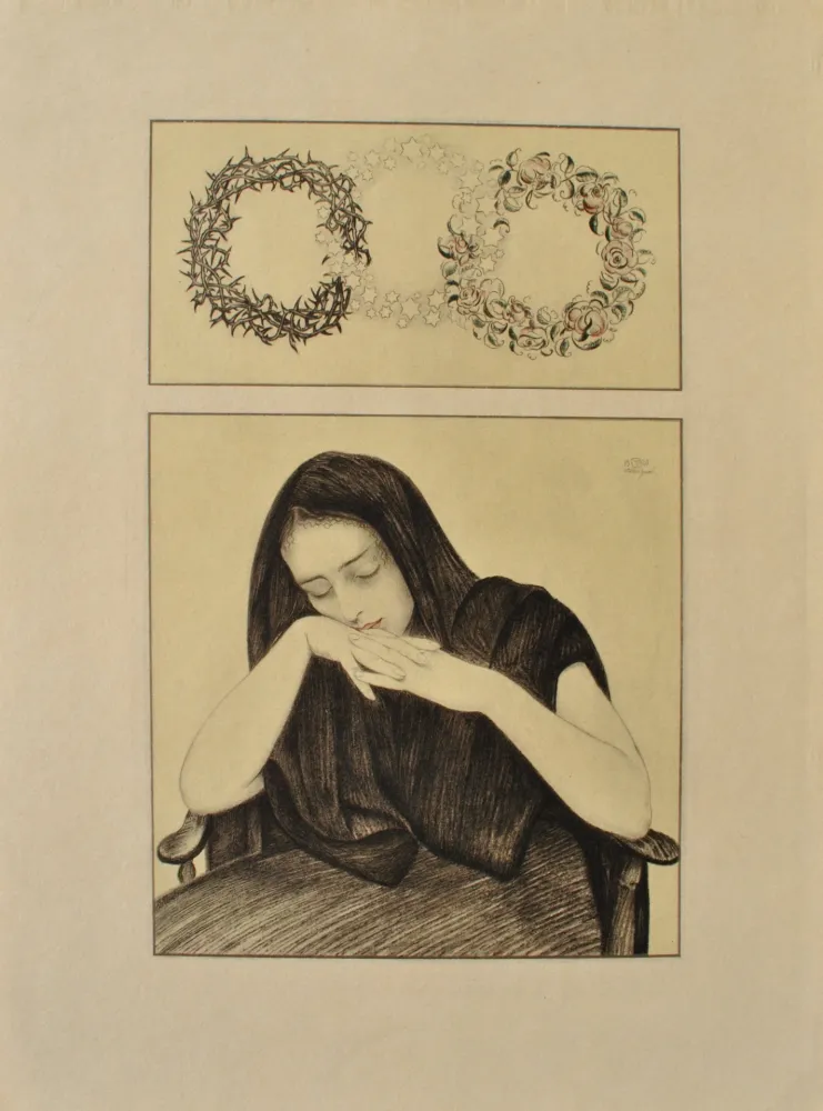 Grabado Sauer - Le repos