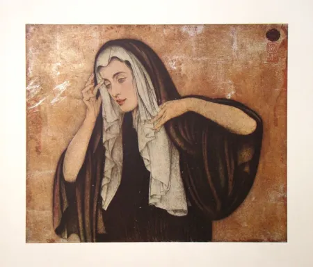 Grabado Sauer - Pleureuse