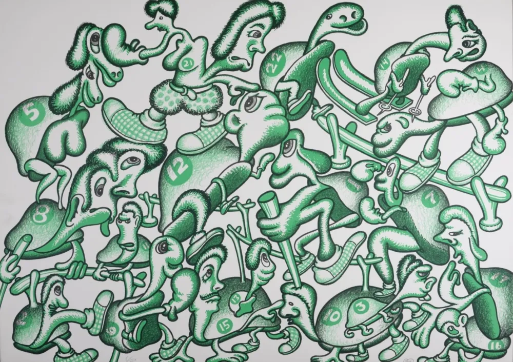 Litografía Saul - Composition