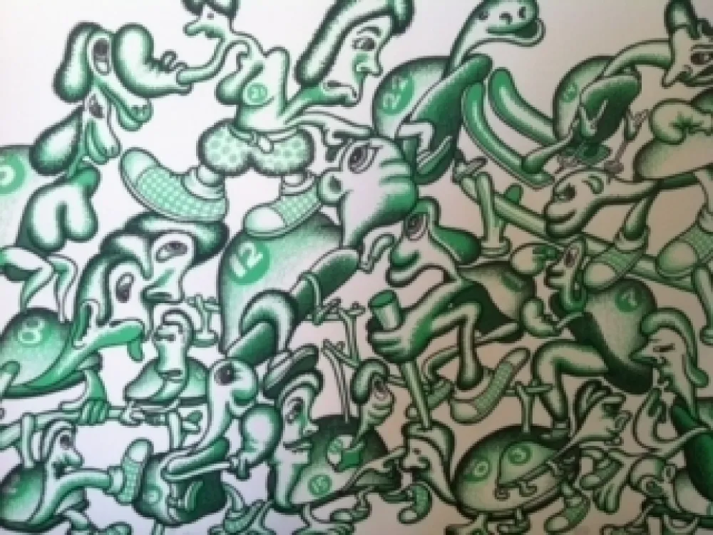 Litografía Saul - Sans titre