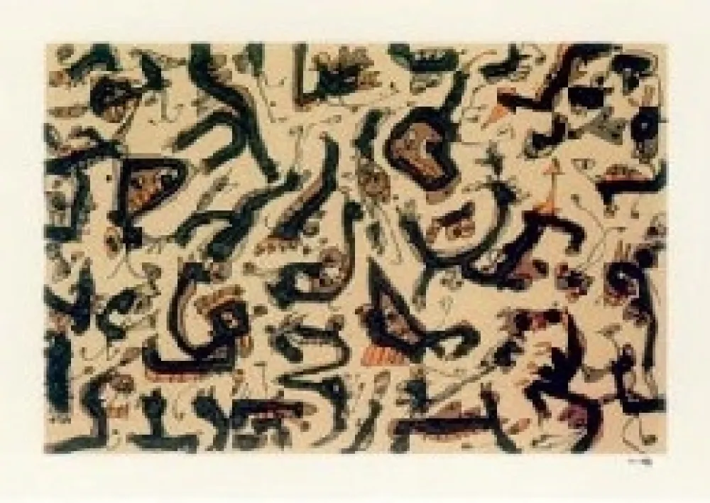 Litografía Saura - Abierta 1