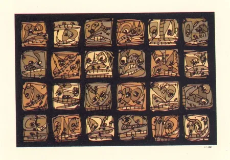 Litografía Saura - Abierta 2