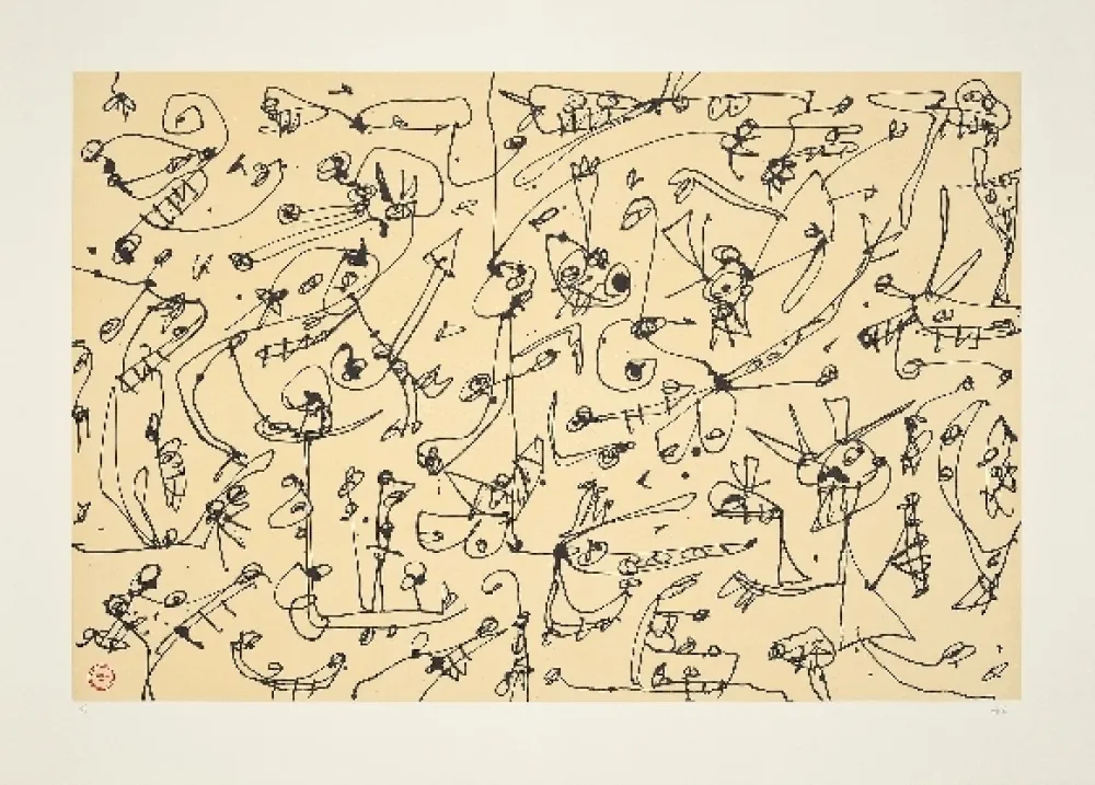 Litografía Saura - Abierta 3