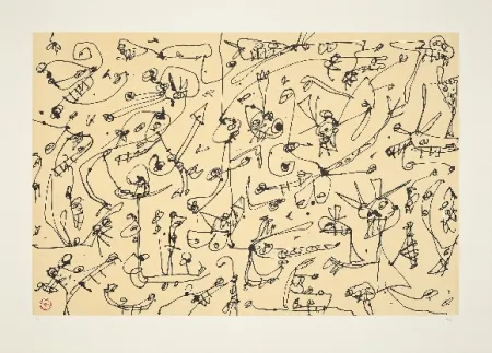 Litografía Saura - Abierta 3