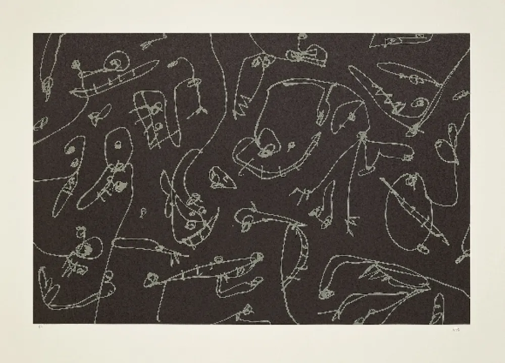 Litografía Saura - Abierta 5