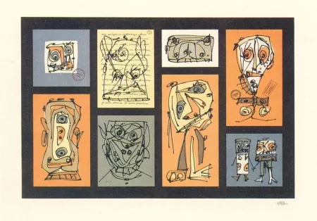 Litografía Saura - Abierta 7