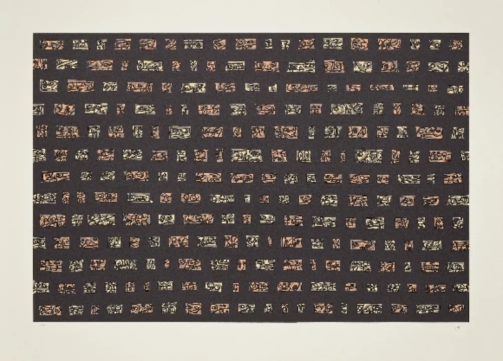 Litografía Saura - Abierta 9