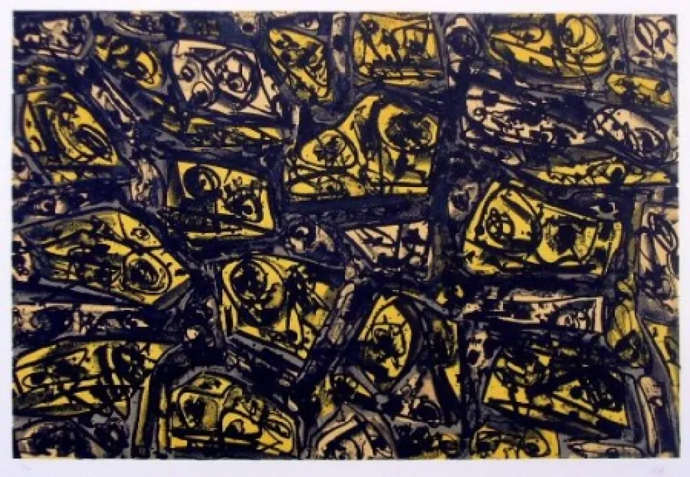 Litografía Saura - Antonio Saura