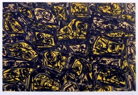 Litografía Saura - Antonio Saura