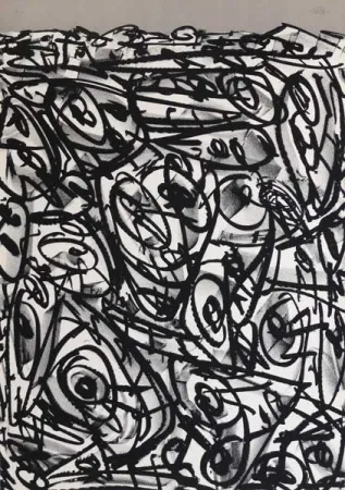 Litografía Saura - Antonio Saura