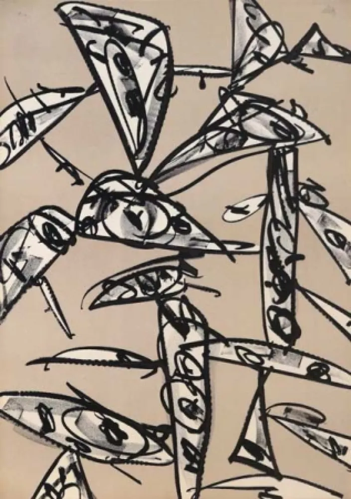 Litografía Saura - Antonio Saura