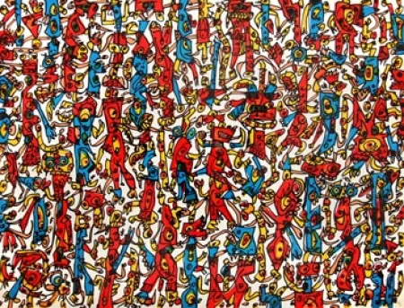 Litografía Saura - Antonio Saura