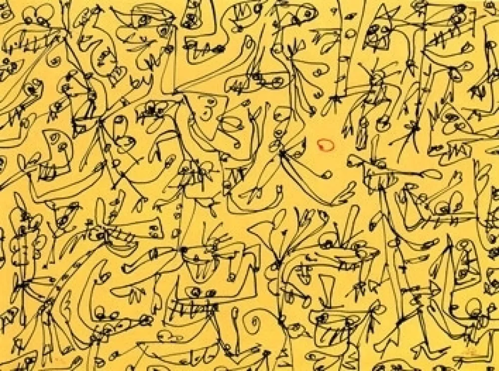 Litografía Saura - Antonio Saura