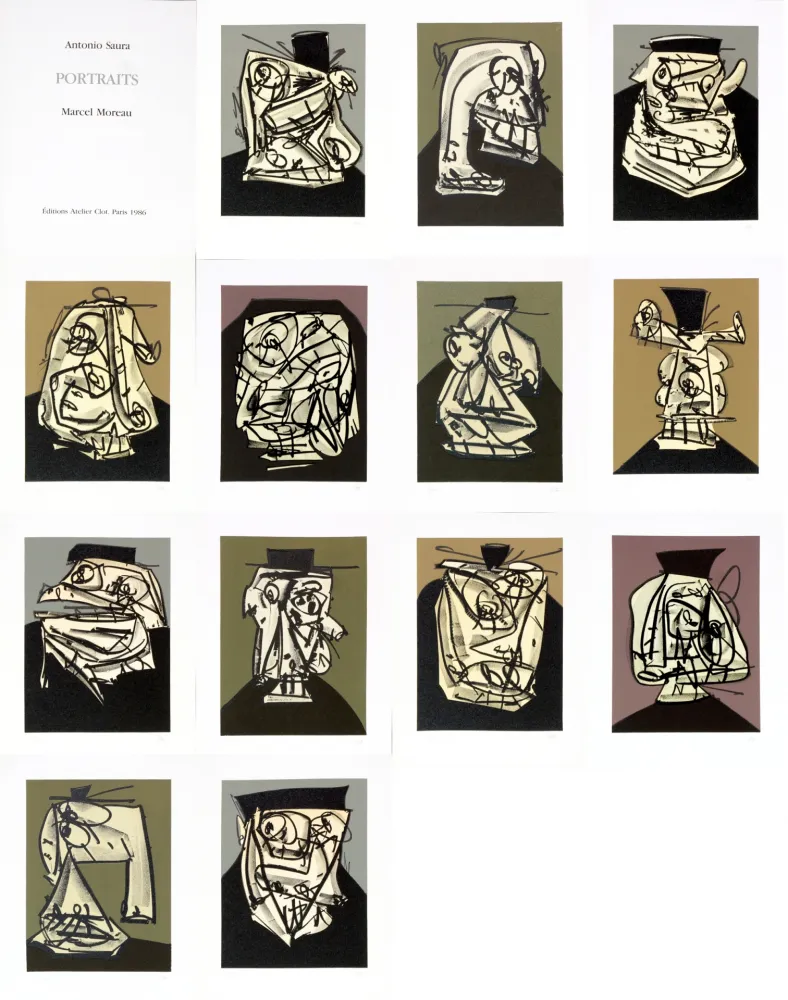 Sin Técnico Saura - Antonio Saura/Portrait/Marcel Moreau/Edtions Atelier Clot