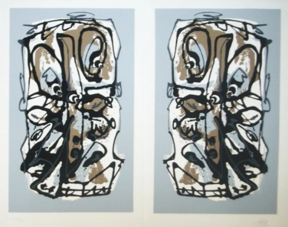 Serigrafía Saura - Babel de una noche de San Juan