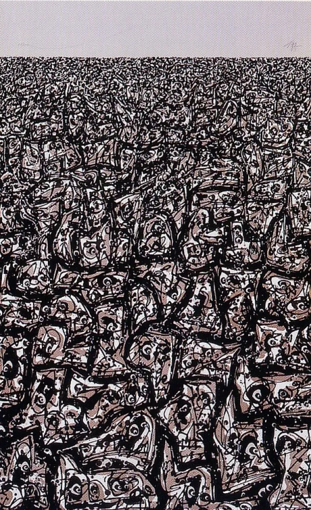 Litografía Saura - Copa del mundo de futbol