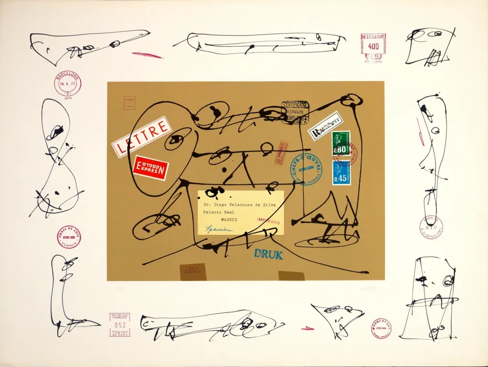 Litografía Saura - Diego Velazquez de Silva