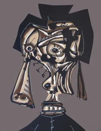 Litografía Saura - Dora Maar IV