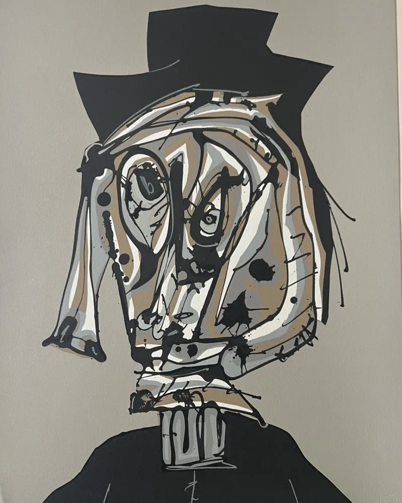 Litografía Saura - Dora Maar Visitada I -  Atelier Clot, Bramsen & Co