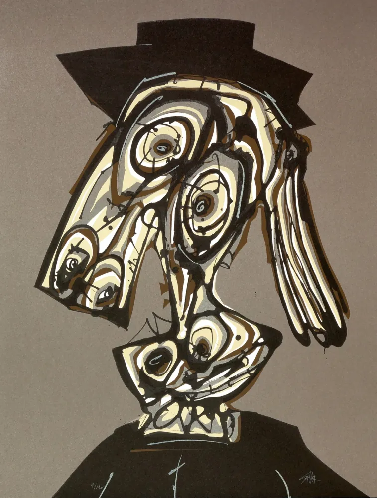 Litografía Saura - Dora Maar visitada II