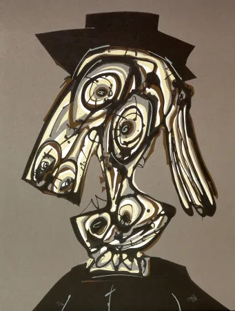 Litografía Saura - Dora Maar visitada II