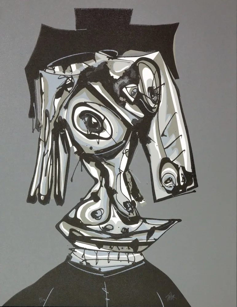 Litografía Saura - Dora Maar visitada III