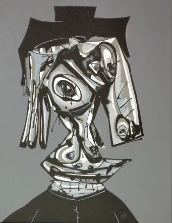 Litografía Saura - Dora Maar visitada III