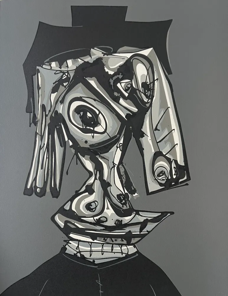 Litografía Saura - Dora Maar Visitada III -  Atelier Clot, Bramsen & Co