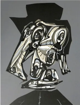 Litografía Saura - Dora Maar Visitada V