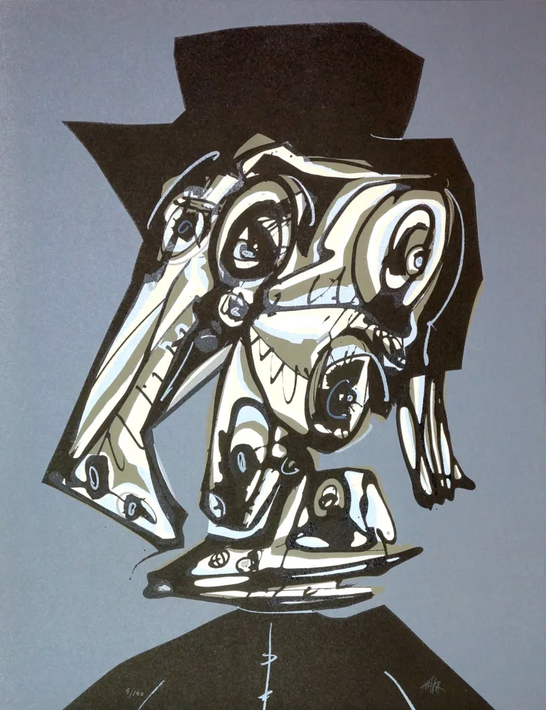 Litografía Saura - Dora Maar visitada V