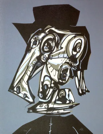 Litografía Saura - Dora Maar visitada V