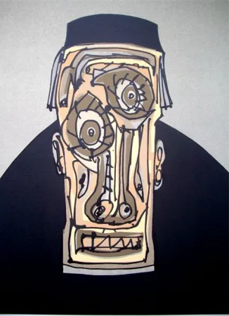 Litografía Saura - El Obispo