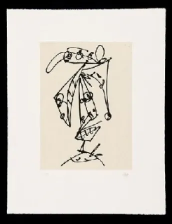 Aguafuerte Y Aguatinta Saura - Frauen Portrait mit Hut 1